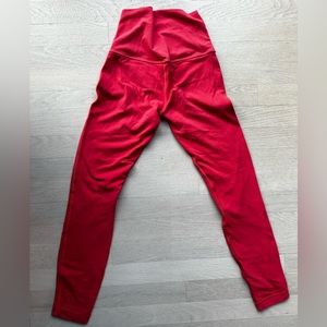 Lululemon rich pink leggings size 0
